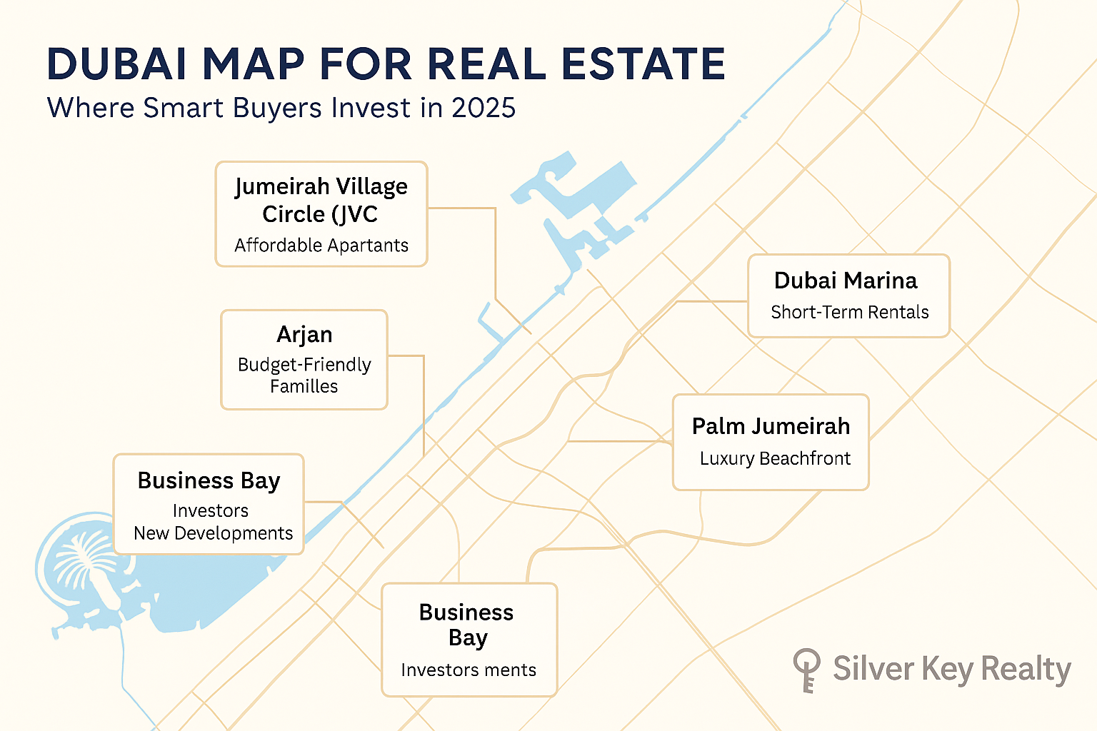 Dubai Map for Real Estate