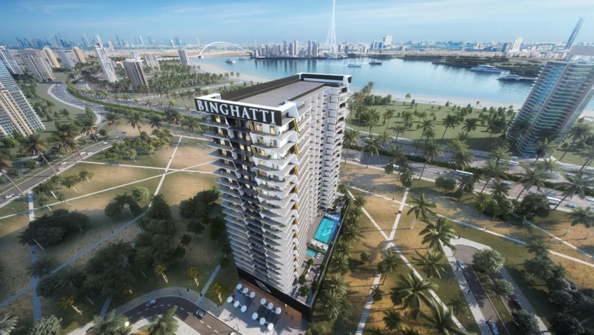 Binghatti Creek residential tower in Al Jaddaf Dubai