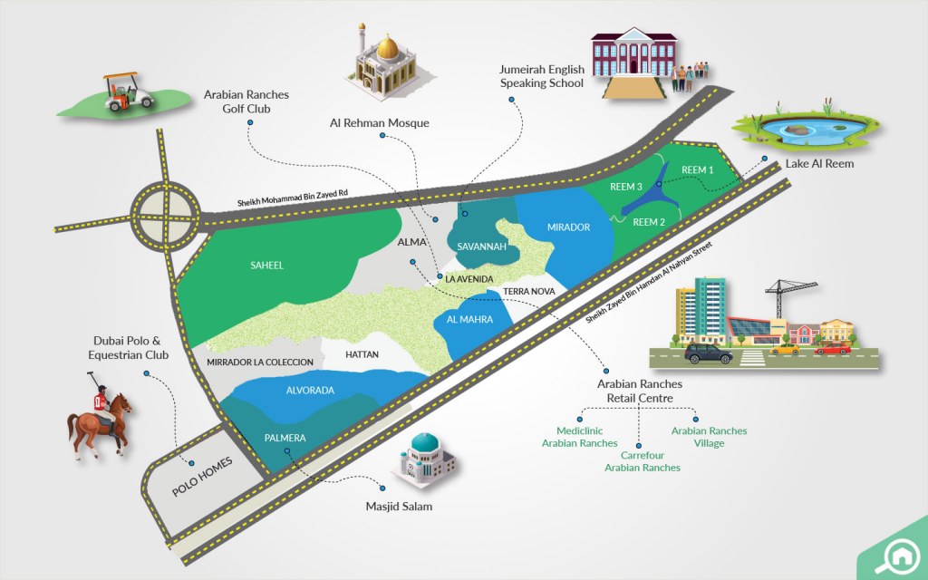 Discover the Arabian Ranches 1 master plan