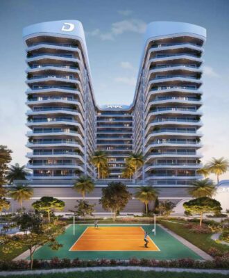 ELO 1 | Modern 2-Bedroom Pool-View Apartment in DAMAC Hills 2 | Dubai