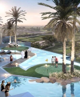 Golf Greens at DAMAC Hills – Luxury 1-3BR Apartments & Townhouses from AED 1.72M